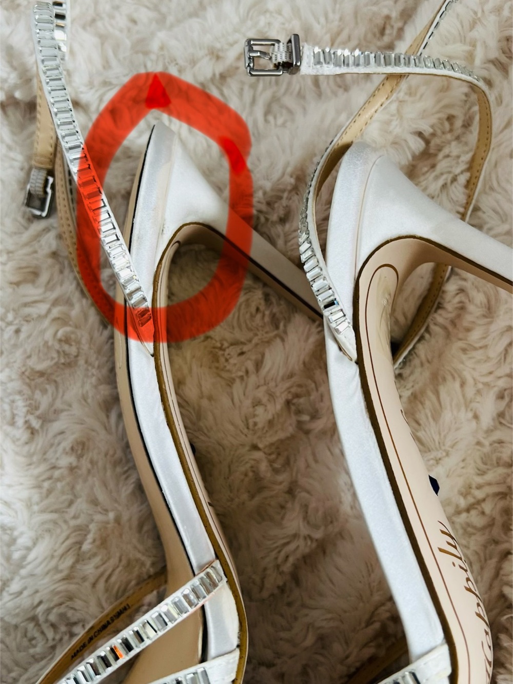 Jessica Simpson Jileta Silver Crystal Strappy Heels - Picture 3 of 7